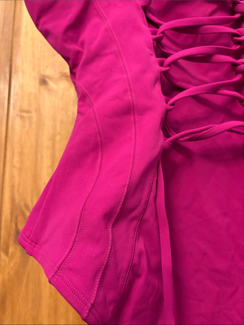 TA3 Lushy Vibrant Berry Bustier One-Piece Swimsuit D/DD Size Large-Short Torso - Picture 5 of 9